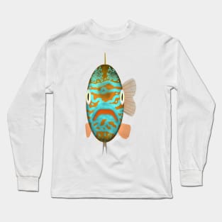 Longear Sunfish Fish Head Long Sleeve T-Shirt